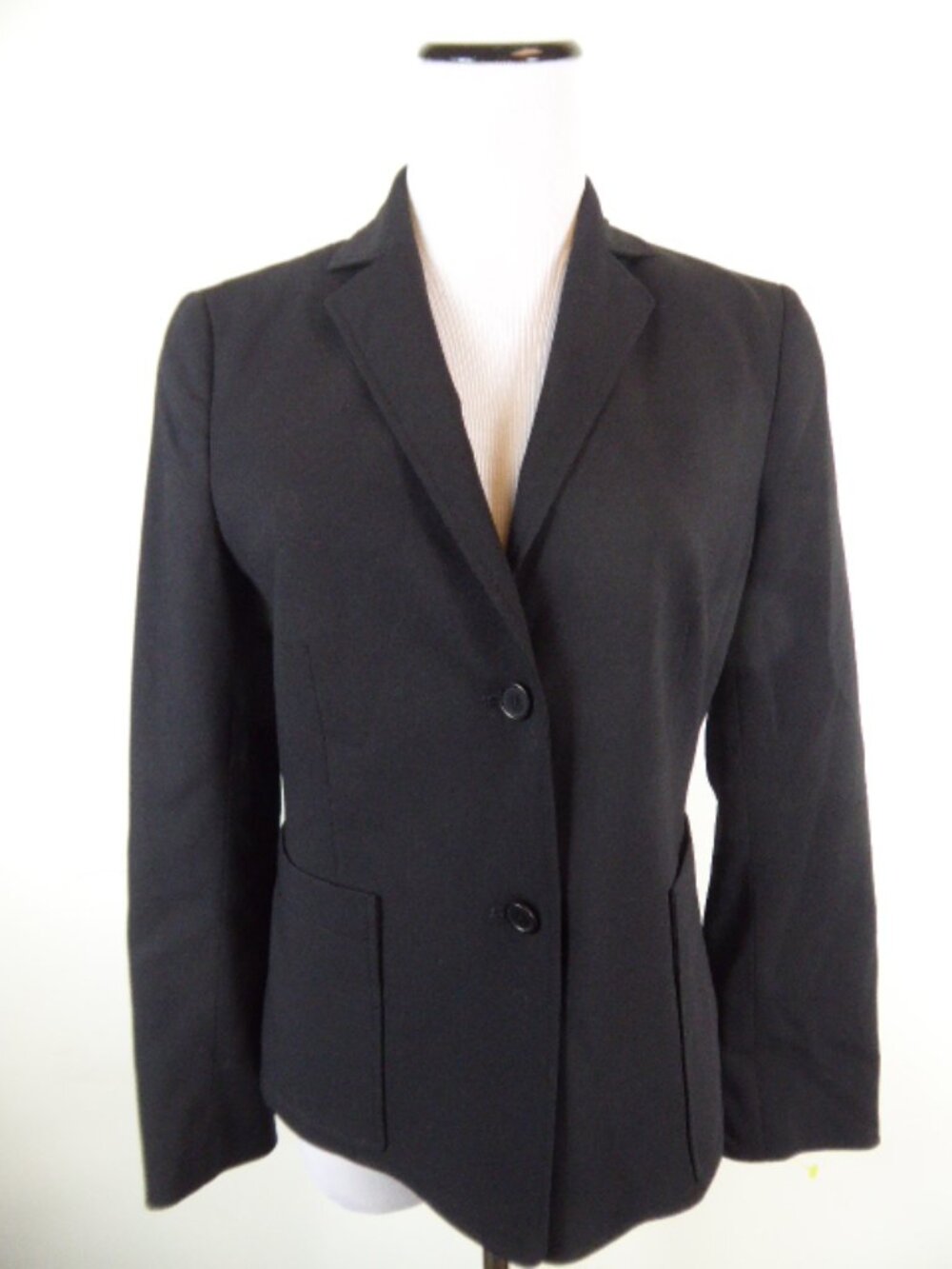 Akris Punto Bergdorff Goodman Black wool Blazer peplum made in Switzerland 6